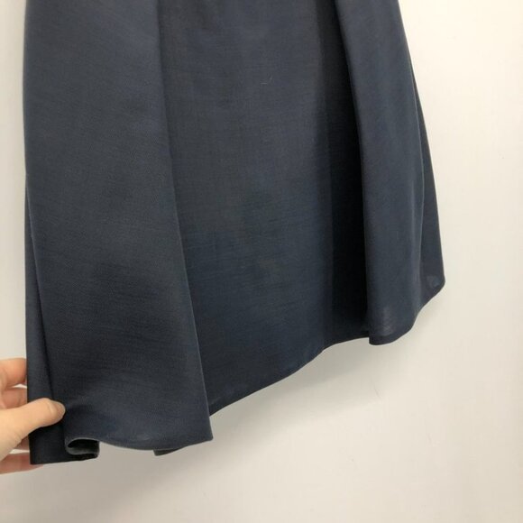 Carven NWT strapless Wool Gazar mini bubble hem dress night blue 36 - Picture 8 of 16